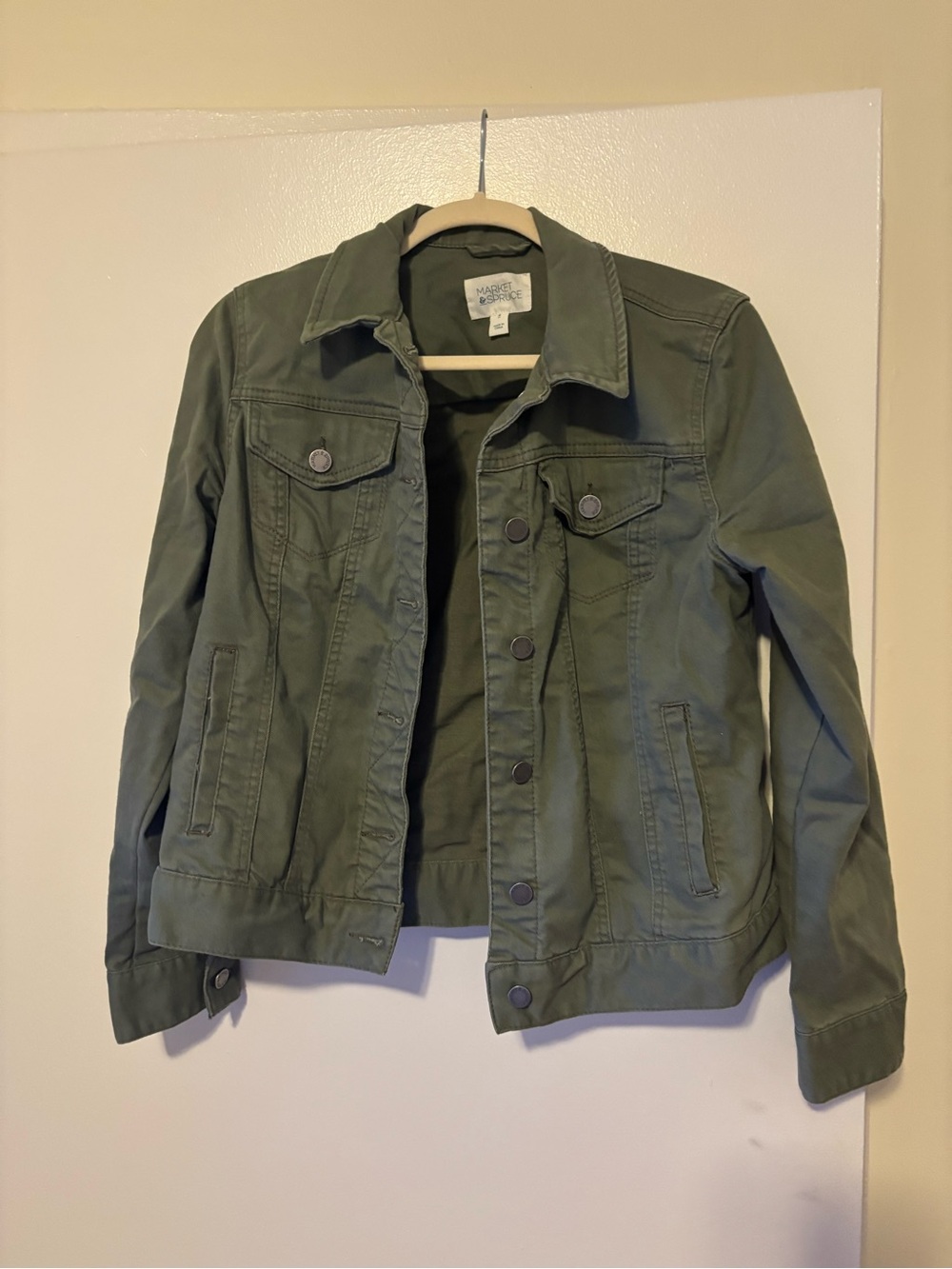 Market & Spruce Olive Green Army Jacket